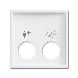 Busch-Jaeger Zentralscheibe 2548-020 E-84 studioweiß