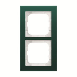 Busch-Jaeger Abdeckrahmen 1722-226 2-fach Glas Avocado