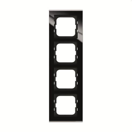Busch-Jaeger Abdeckrahmen 1724-245 4-fach Glas schwarz