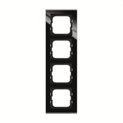 Busch-Jaeger Abdeckrahmen 1724-245 4-fach Glas schwarz