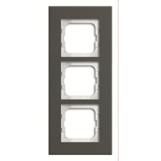 Busch-Jaeger Abdeckrahmen 1723-815 3-fach Porzellan anthrazit