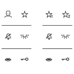 Jung Siedle In-Home-Bus Beschriftungsfolie, Serie LS SIAV6LS