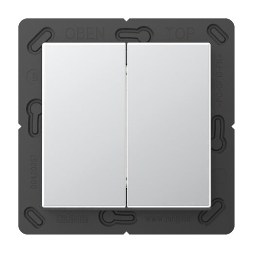 Jung EnOcean Funk-Wandsender 4-kanalig, Serie A, aluminium ENOA595AL