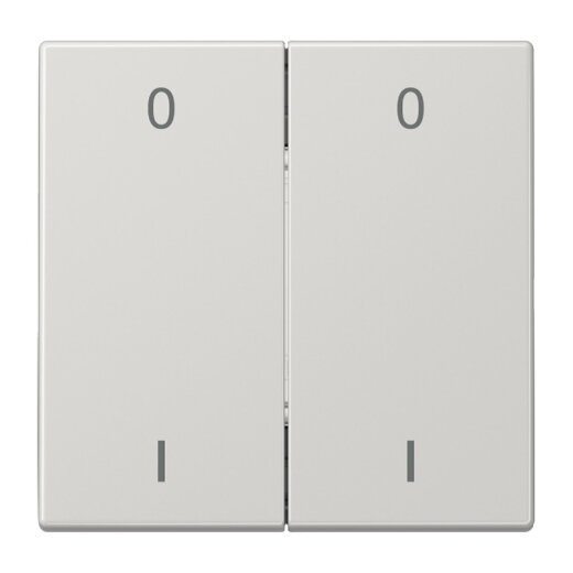 Jung EnOcean Funk-Wandsender 4-kanalig, Symbole 0 I, Serie LS, lichtgrau ENOLS995-01LG