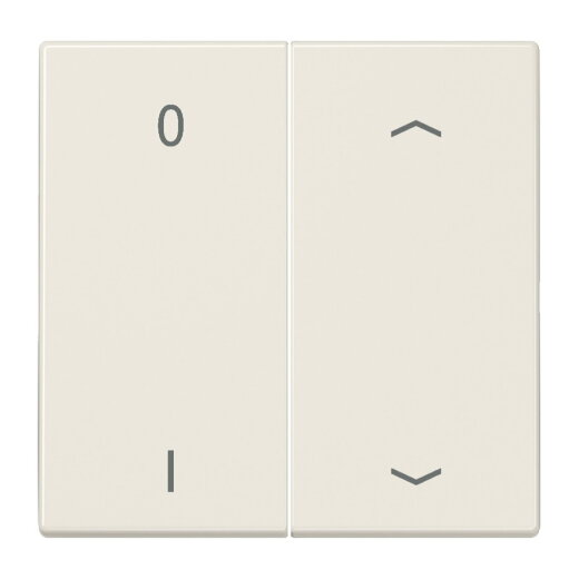 Jung EnOcean Funk-Wandsender 4-kanalig, Symbole 0 I und Pfeil, Serie LS, weiß ENOLS995P01