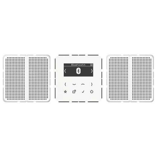 Jung Smart Radio DAB+ Bluetooth®, Set Stereo, Serie CD, alpinweiß DABCD2BTWW