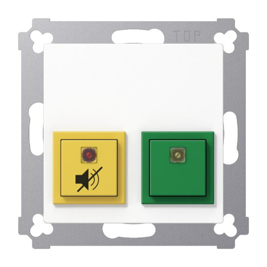 Jung Notrufsystem Dienstzimmereinheit, Serie AS, alpinweiß NRSAS0834DZEWW