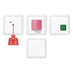 Jung Notrufset, Serie CD, alpinweiß NRSCD0834WW