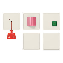 Jung Notrufset mit USV, Serie LS, weiß NRSLS0834-2