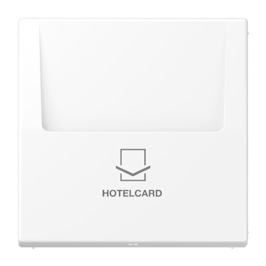 Jung Hotelcard-Schalter (ohne Taster-Einsatz), Hotelcard, Serie LS, schneeweiß matt LS590CARDWWM