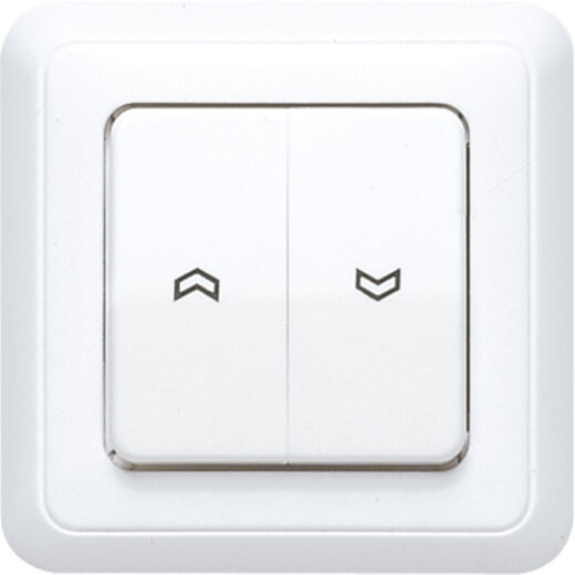 Jung Wippe, mit Pfeilsymbolen, mit Rahmen, Duroplast, ST 550, alpinweiß 5509VUVWW