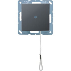 Jung Zug-Wechselschalter, Serie A, anthrazit matt...