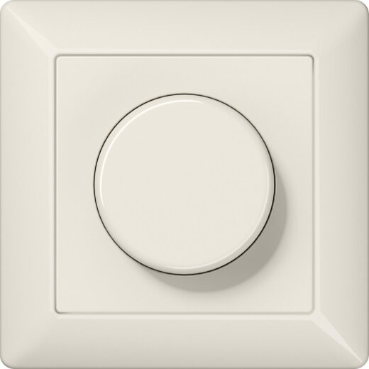 Jung Drehdimmer LED mit Dreh-Ausschalter, mit Rahmen, Serie AS, weiß AS5544.03V
