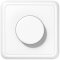 Jung Drehdimmer LED mit Dreh-Ausschalter, mit Rahmen, Serie CD, alpinweiß CD5544.03VWW