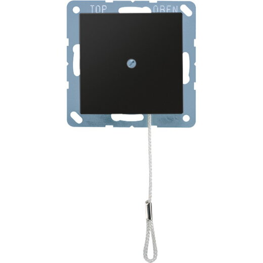 Jung Zug-Wechselschalter, Serie A, graphitschwarz matt A506BFNUZSWM