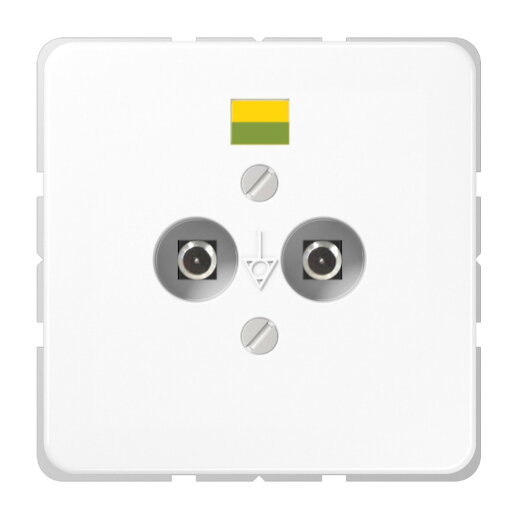 Jung Potentialausgleich-Steckdose, Duroplast, Serie CD, alpinweiß CD565-2WW