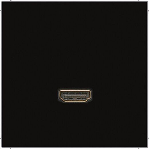 Jung Multimedia-Anschlusssystem HDMI, Serie LS, schwarz MALS1112SW