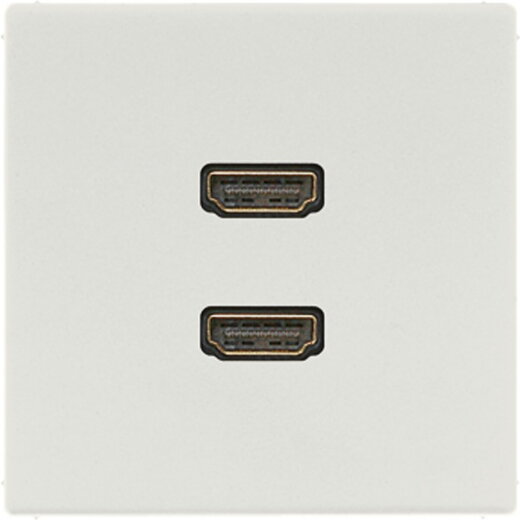 Jung Multimedia-Anschlusssystem 2 x HDMI, Serie LS, lichtgrau MALS1133LG