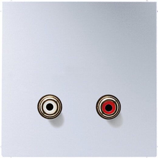 Jung Multimedia-Anschlusssystem Cinch Audio, Serie LS, Aluminium MAAL1021