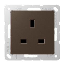 Jung Steckdose, 13 A 250 V ~, Schraubklemmen BS 1363-1, 4...