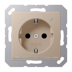 Jung SCHUKO®-Steckdose mit LED-Orientierungslicht, 16...