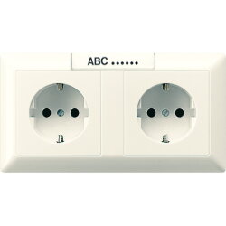 Jung Kabelkanal-SCHUKO®-Steckdose, 2fach, 16 A 250 V...