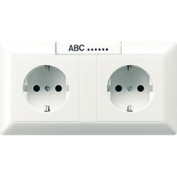 Jung Kabelkanal-SCHUKO®-Steckdose, 2fach, 16 A 250 V...