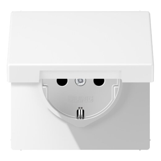 Jung SCHUKO Steckdose, 16 A 250 V ~, Serie LS, schneeweiß matt LS1520BFKIKLWWM