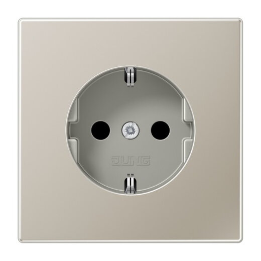 Jung SCHUKO Steckdose, 16 A 250 V ~, Schraubklemmen, Serie LS, Edelstahl ES1521