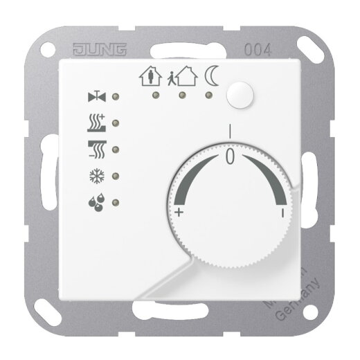 Jung KNX Stetigregler mit integrierter Tasterschnittstelle 4fach, Serie A, schneeweiß matt A2178TSWWM