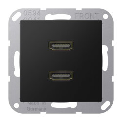 Jung Multimedia-Anschlusssystem 2 x HDMI, Serie A,...