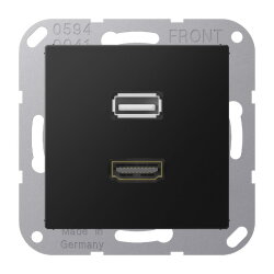 Jung Multimedia-Anschlusssystem HDMI / USB 2.0,...