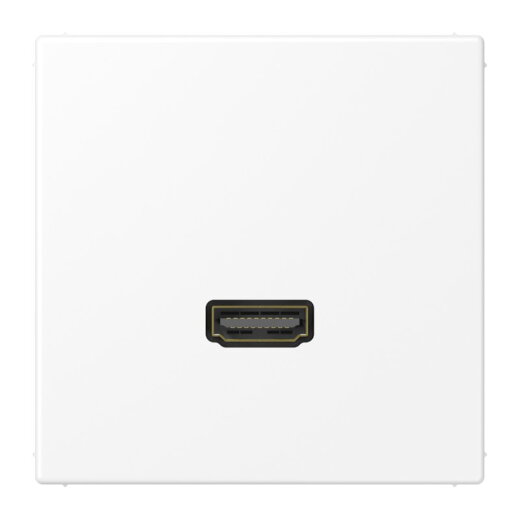 Jung Multimedia-Anschlusssystem HDMI, Serie LS, schneeweiß matt MALS1112WWM