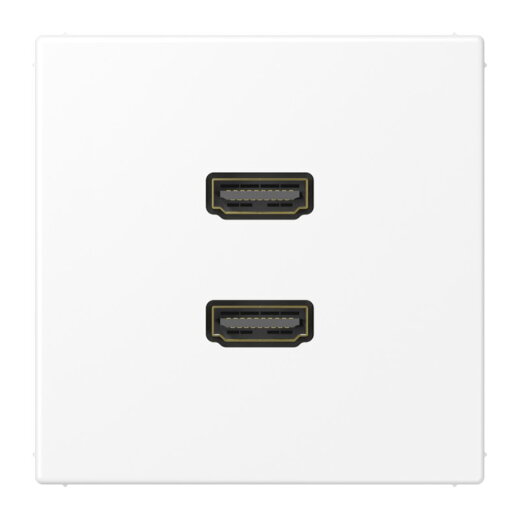 Jung Multimedia-Anschlusssystem 2 x HDMI, Serie LS, schneeweiß matt MALS1133WWM