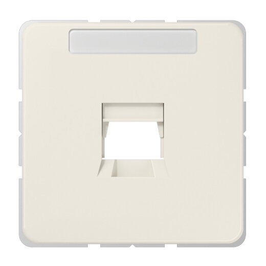 Jung Abdeckung (gerastet) für Modular-Jack-Steckbuchsen 1fach, Serie CD, weiß 569-15WE