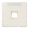 Jung Abdeckung (gerastet) für Modular-Jack-Steckbuchsen 1fach, Serie CD, weiß 569-15WE