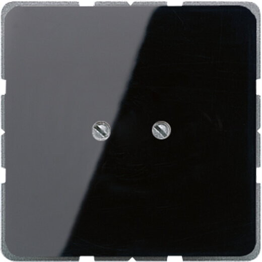 Jung Blind-Abdeckung (geschraubt), Duroplast, Serie CD, schwarz CD561BSW
