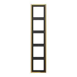 Jung Rahmen 5fach, Metall goldfarben PVD-beschichtet,...