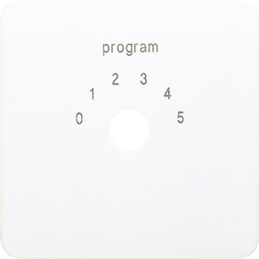 Jung Abdeckung für Programmwahlschalter, Thermoplast, Serie CD, alpinweiß CD594-9WW