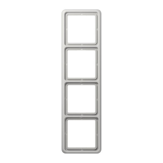 Jung Rahmen 4fach, Thermoplast, CD 500, lichtgrau CD584WULG