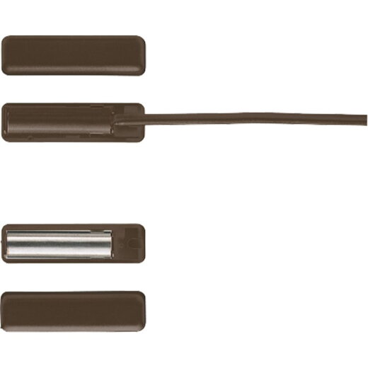 Jung Magnetkontakt, braun, Zul. Betriebsspannung: max. 40 V, 1-poliger Schließer FUS4410BR
