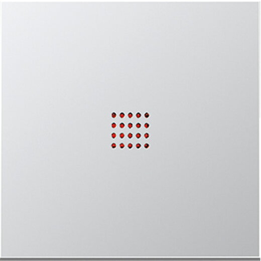 Jung Wippe mit Lichtaustrittsfenster 1fach mit Lichtleiter, Serie LS, Aluminium AL2990KO2