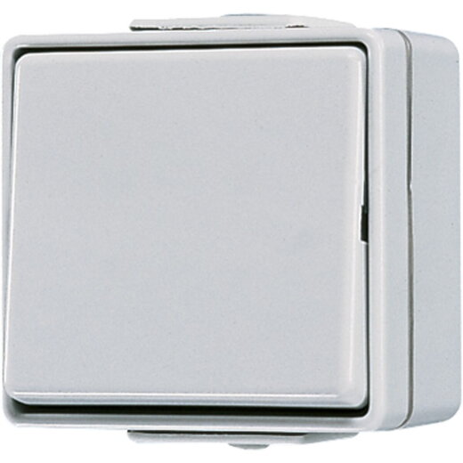 Jung Wippschalter, Aus 1-pol., 10 AX 250 V ~, IP 44, WG 600 601WOT