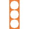 Jung Rahmen für Kabelkanal-Installation 3fach, Thermoplast, Kabelkanal CD, orange (für ZSV) CD583KO