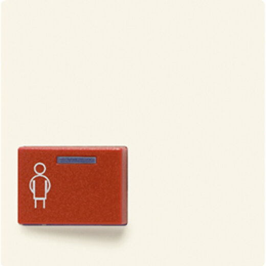 Jung Abdeckung für Ackermann, Typ 73022 A 2, rot, Serie AS, weiß A022A-1