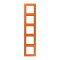 Jung Rahmen 5fach, Thermoplast, AS 500, orange (für ZSV) AS585BFO
