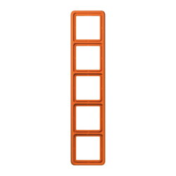 Jung Rahmen 5fach, Thermoplast, CD 500, orange...