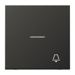 Jung Wippe 1fach mit Lichtleiter, Symbol Klingel,...