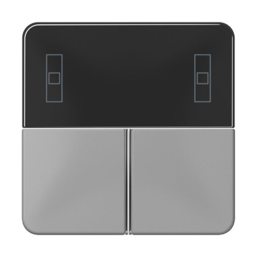 Jung Tastensatz 3fach, F40 Raumcontroller, Serie CD, grau CD4093TSAGR