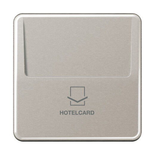 Jung Hotelcard-Schalter (ohne Taster-Einsatz), Serie CD, platin CD590CARDPT-L